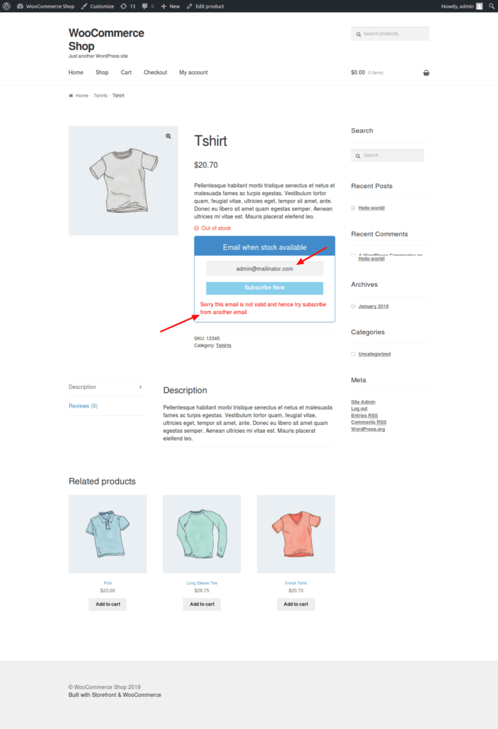 Ban Emails - Back In Stock Notifier for WooCommerce screenshot 2