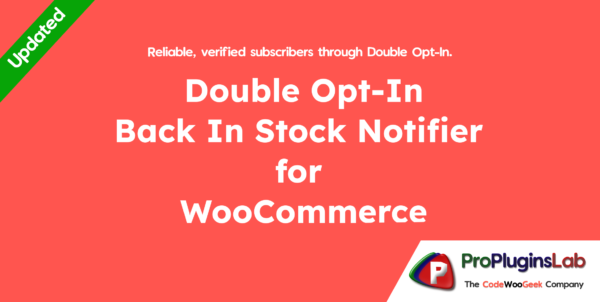 Double Opt-In - Back In Stock Notifier for WooCommerce