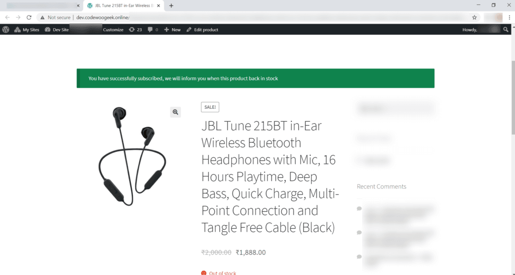 Double Opt-In - Back In Stock Notifier for WooCommerce screenshot 7