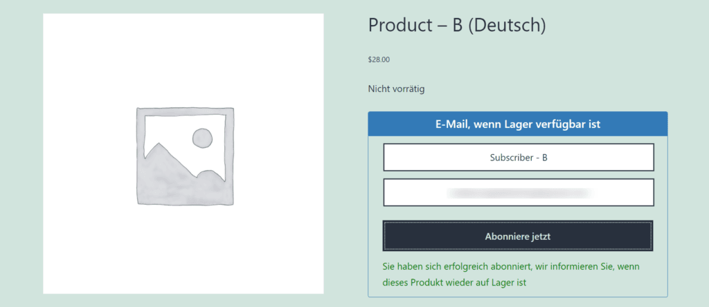 Polylang - Back In Stock Notifier for WooCommerce screenshot 2