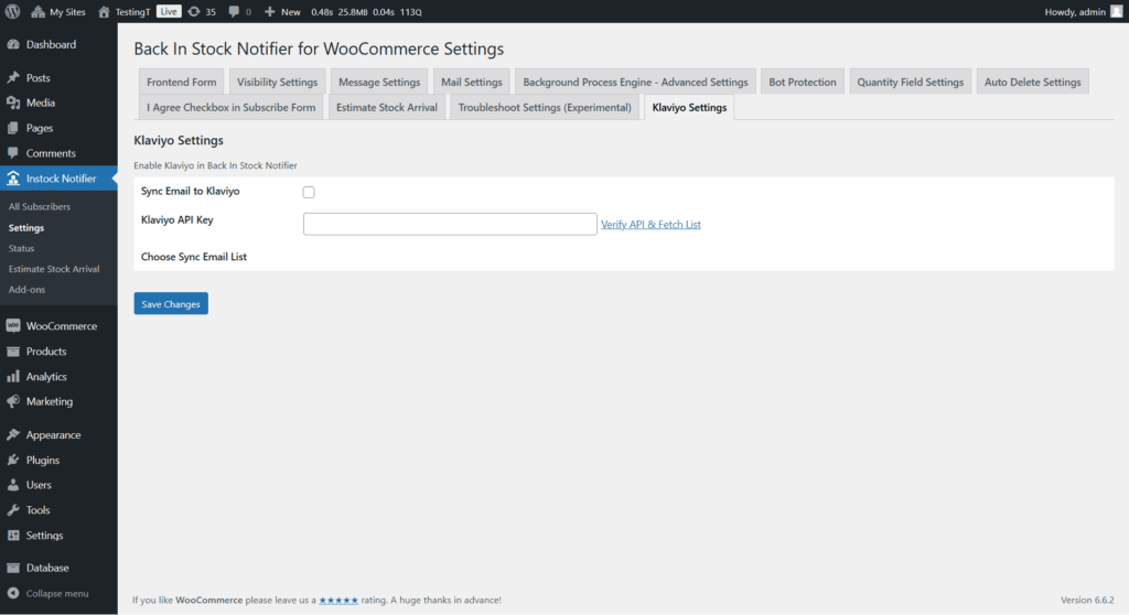 Klaviyo - Back In Stock Notifier for WooCommerce screenshot 1