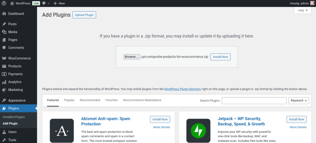 Composite Products for WooCommerce screenshot 1