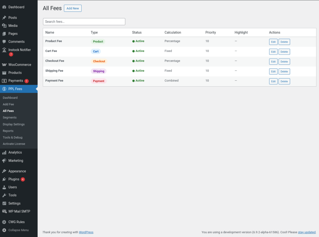Extra Fees for WooCommerce screenshot 33