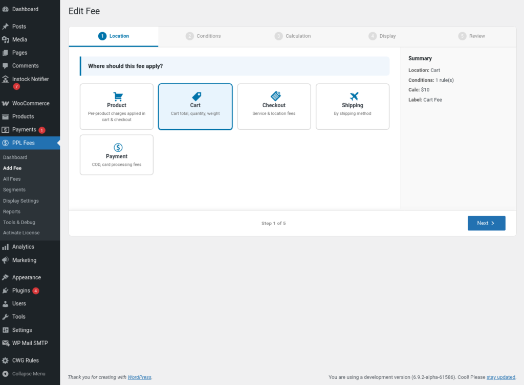Extra Fees for WooCommerce screenshot 8