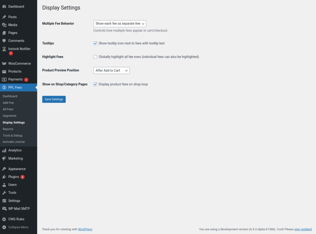 Extra Fees for WooCommerce screenshot 35