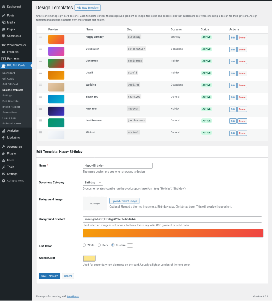 Gift Cards for WooCommerce screenshot 6