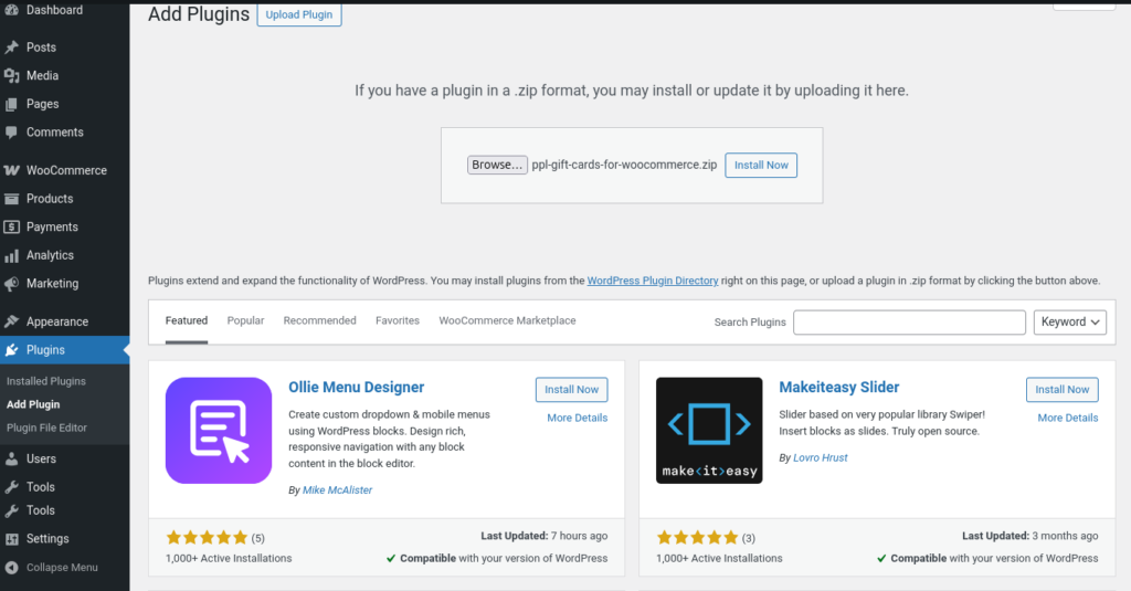 Gift Cards for WooCommerce screenshot 1