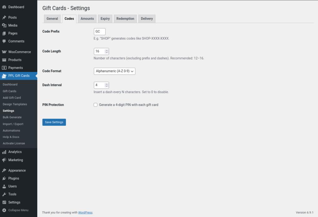 Gift Cards for WooCommerce screenshot 8