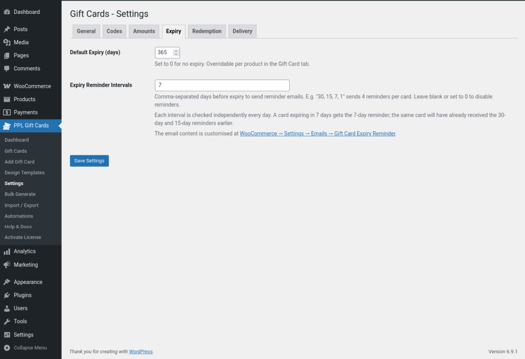 Gift Cards for WooCommerce screenshot 10