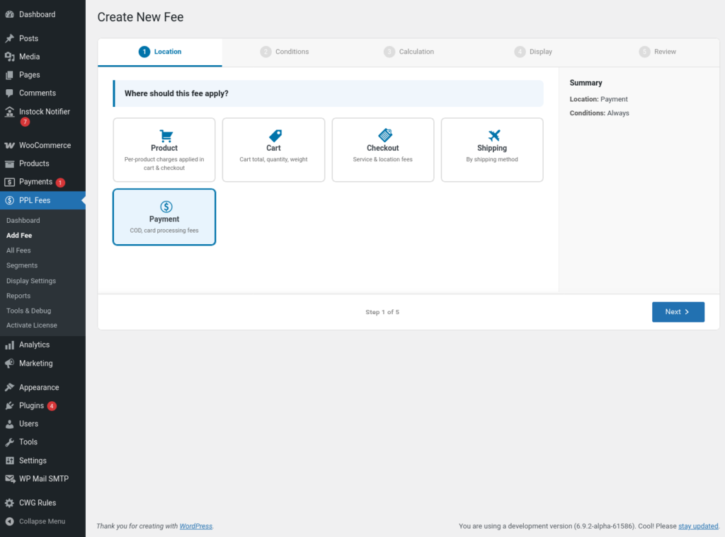 Extra Fees for WooCommerce screenshot 26