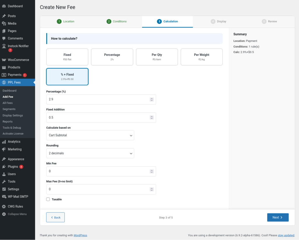 Extra Fees for WooCommerce screenshot 28