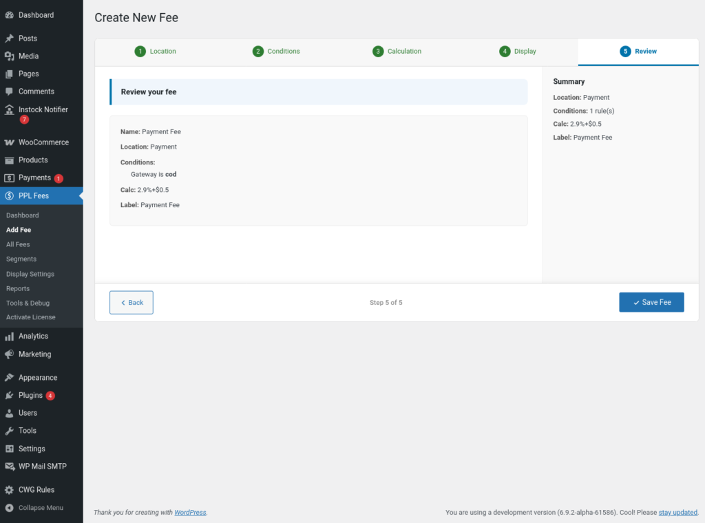Extra Fees for WooCommerce screenshot 30