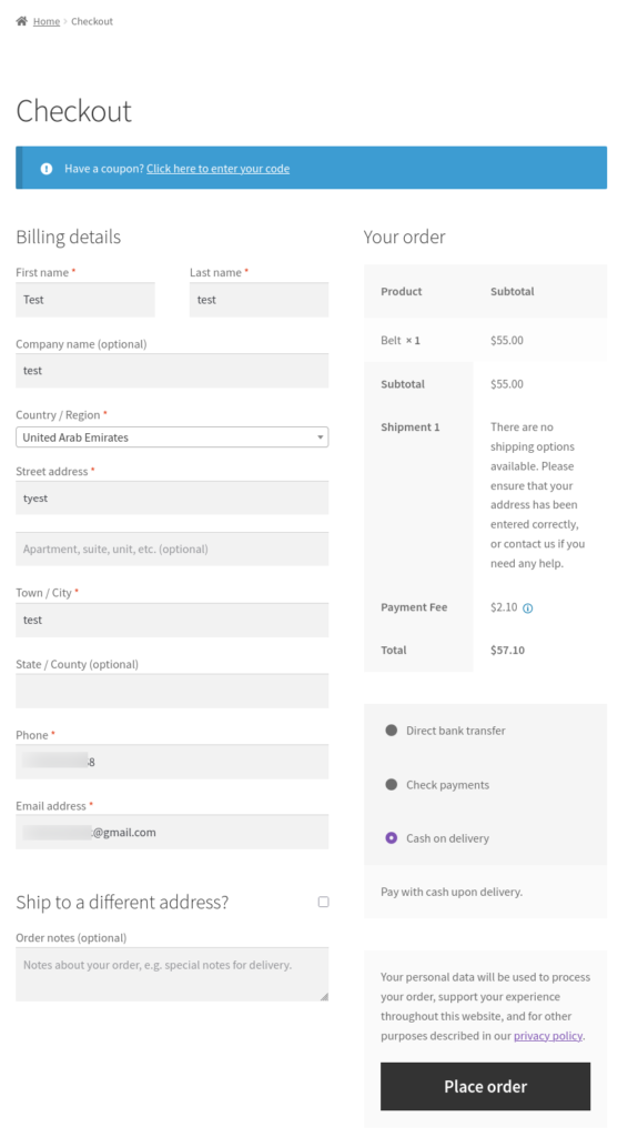 Extra Fees for WooCommerce screenshot 31