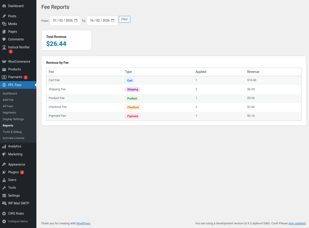 Extra Fees for WooCommerce screenshot 36