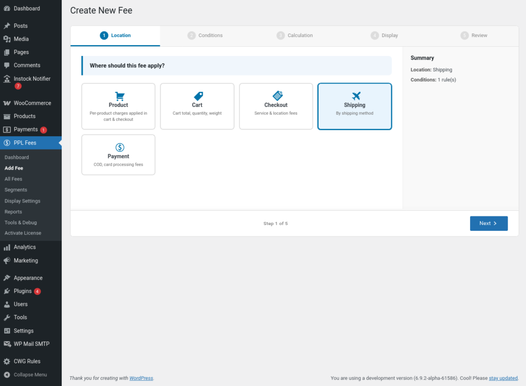 Extra Fees for WooCommerce screenshot 20