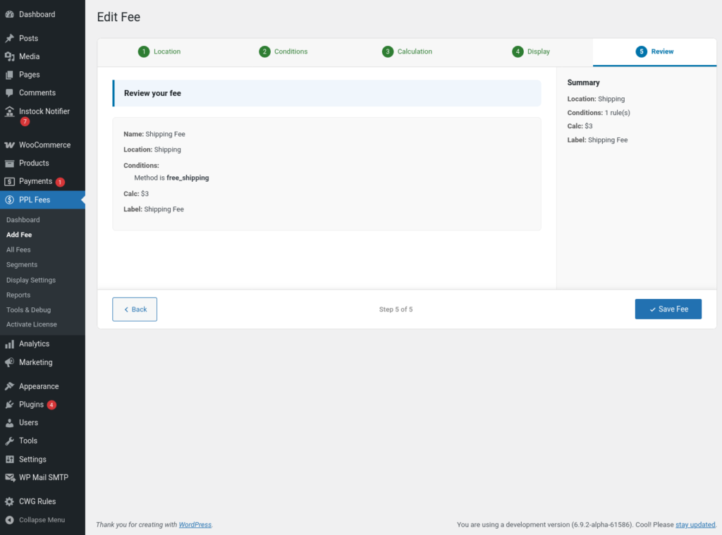 Extra Fees for WooCommerce screenshot 24